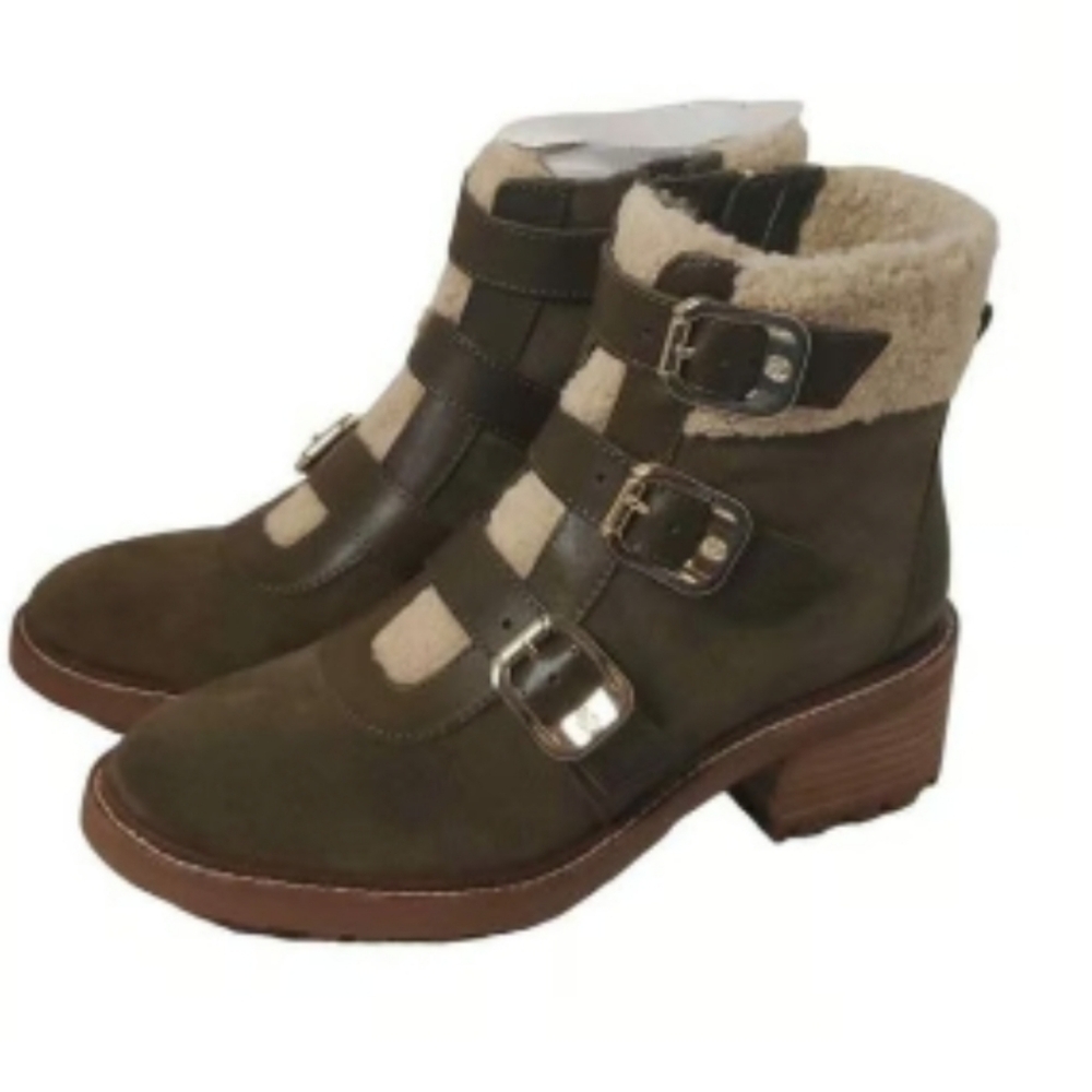 NWB Vince Camuto Klerica Greek Olive Suede Boot